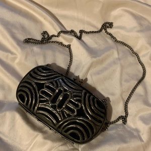 free people metal and velvet crossbody bag